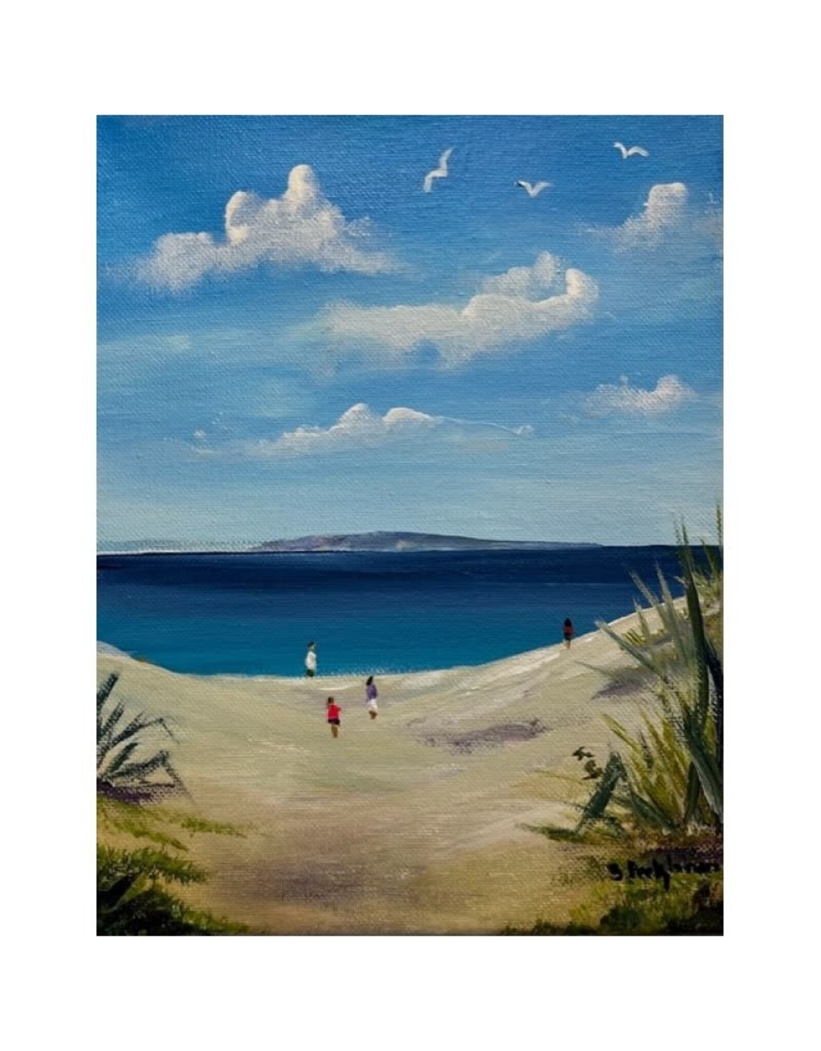 "Summer at the Dunes" - Sally Peckham Original - 11x14 Acrylic