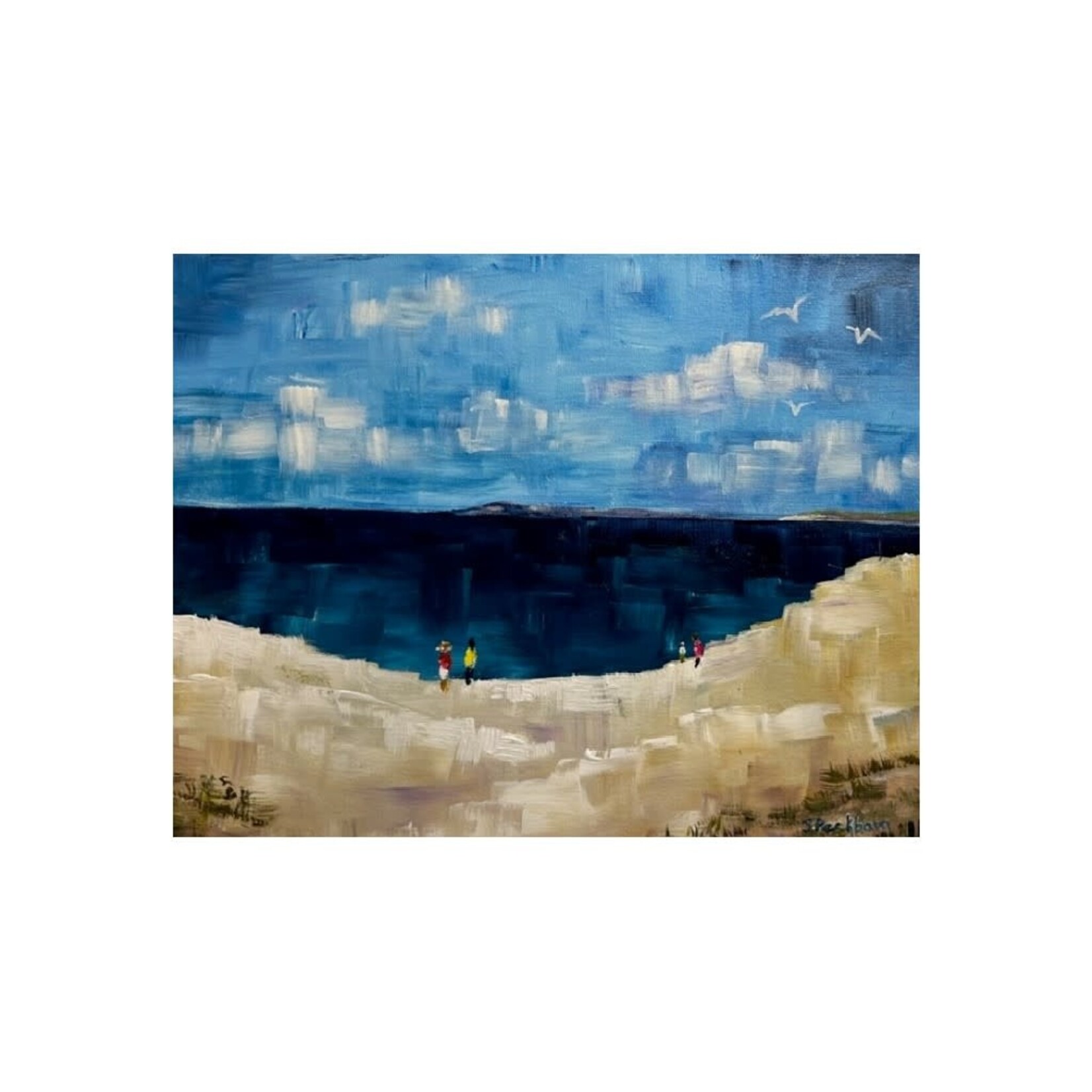 "Dune Abstract" - Sally Peckham Original - 8x10 Acrylic