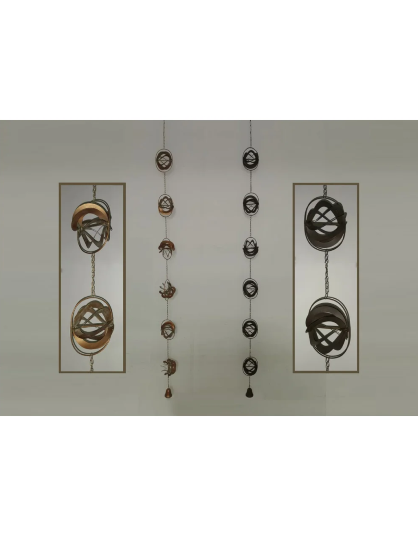 Rain Chain Bronze Orbs The Bear Den Gallery