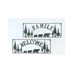 Wall Plaque - Rustic Bear Welcome