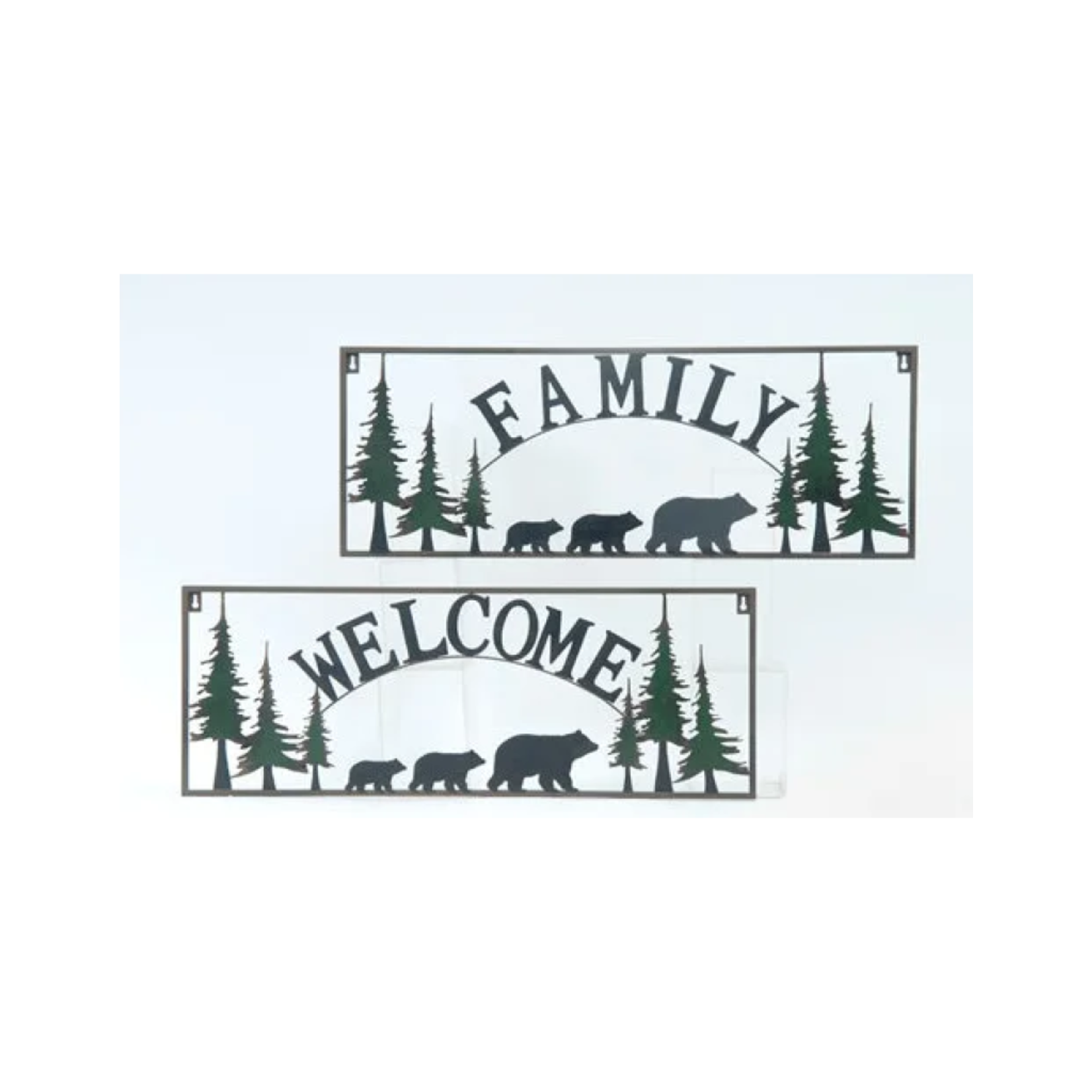 Wall Plaque - Rustic Bear Welcome