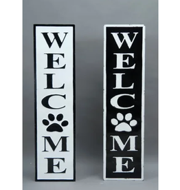 Metal Welcome Sign - Paw