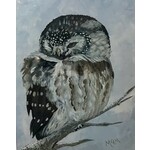 Owl Cozy- 11x14 Matted Print