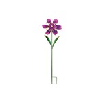 Ribbon Flower Stake Spinner - Purple