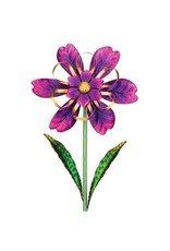 Ribbon Flower Stake Spinner - Purple