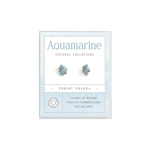 Stud Earrings - Aquamarine/Silver
