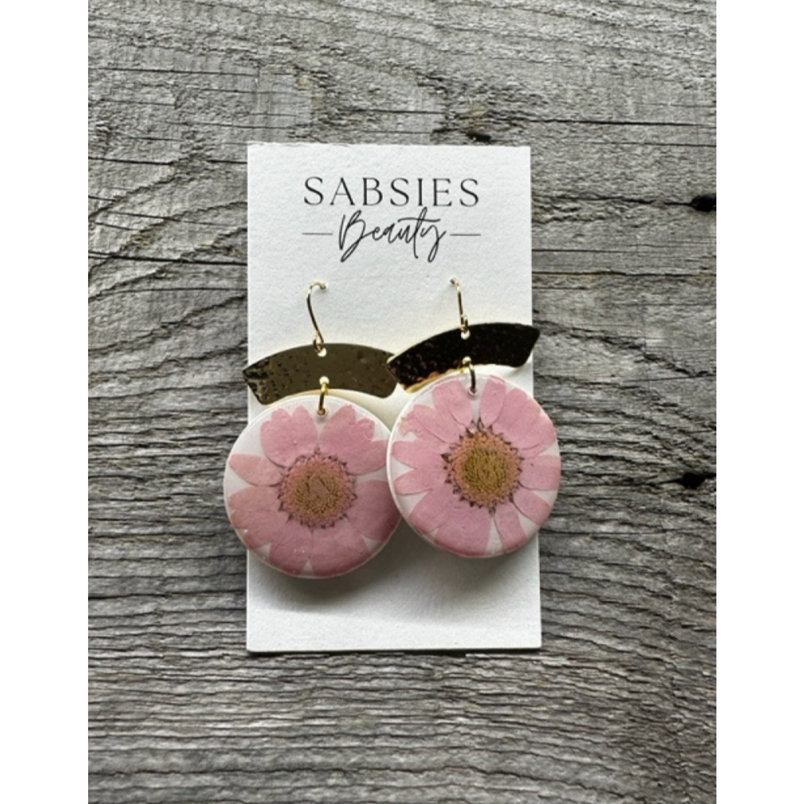 Earrings - Pink Daisy