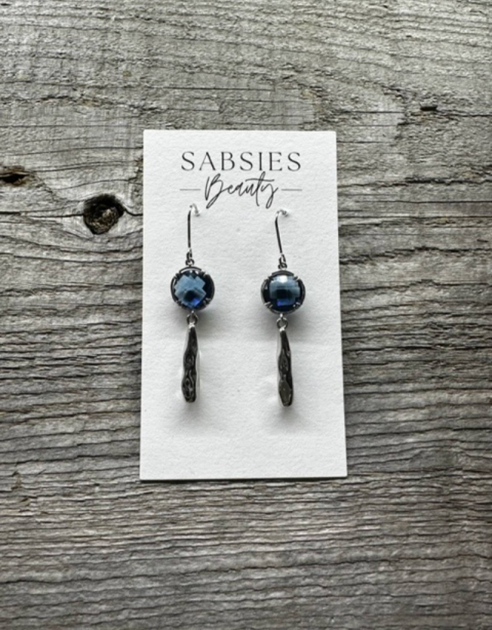 925 silver earrings, outline of clear leaf, dark blue oval zircon | Jewelry  Eshop