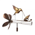 Kinetic Spinner Stake - Classic Hummingbird Whirligig