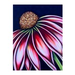 Denise Cassidy Wood Collection Cone Flower 28x22 - Denise Cassidy Wood Original