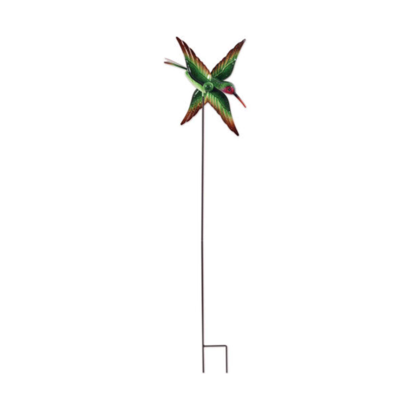 Hummingbird Spinner Stake-Green