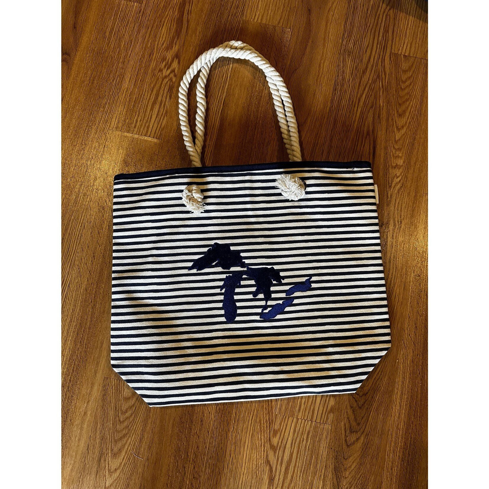 Bear Den Brand - 'Toskey Totes 'Toskey Tote - Great Lakes Striped Rope Tote