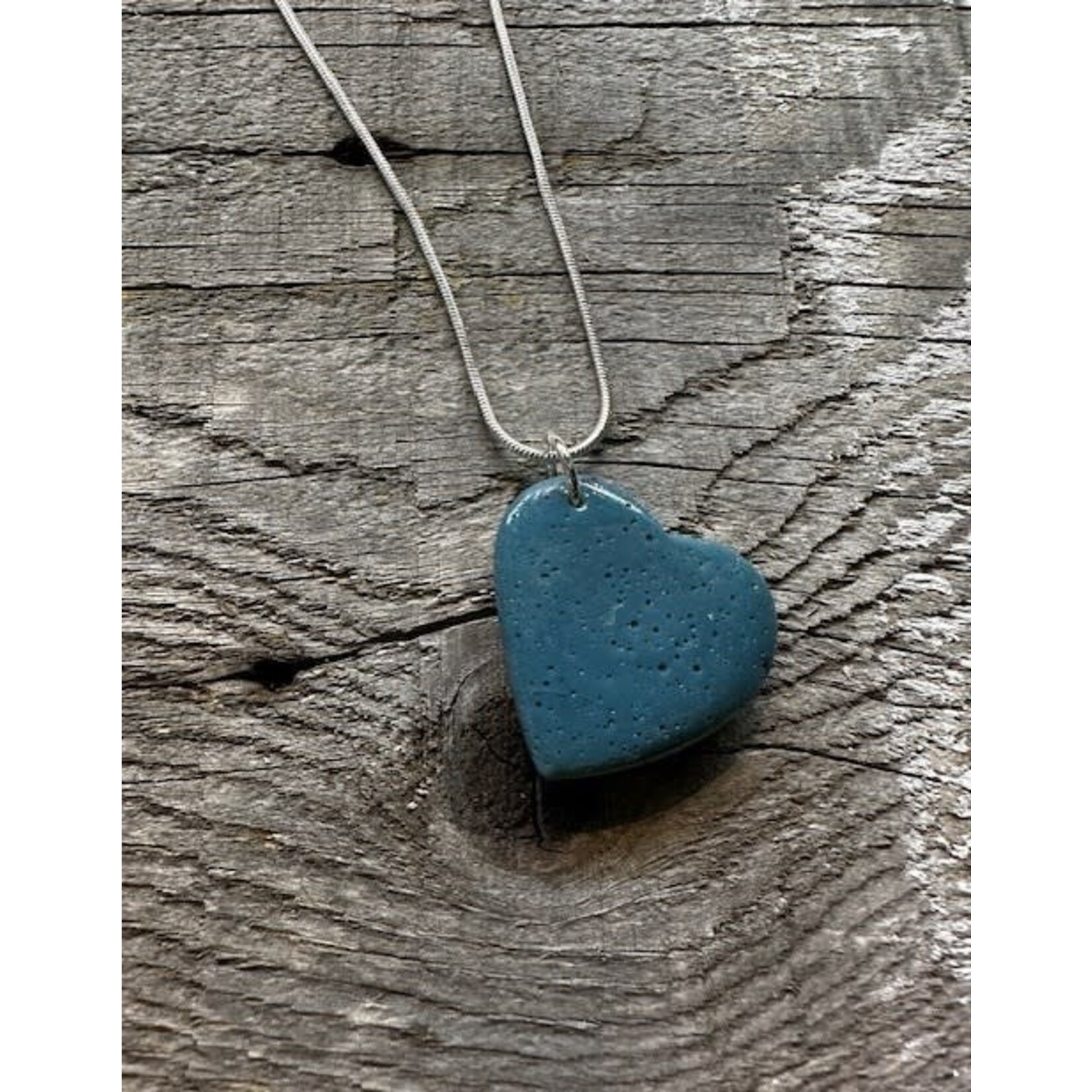 Blue Water Creations Necklace - Leland Blue Heart 2