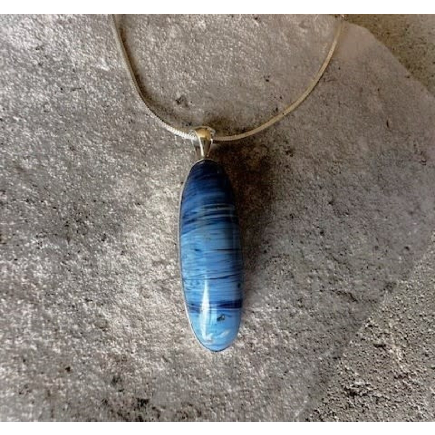 Necklace Pendant - Leland Blue