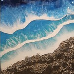 "Jensen Beach" - Beach Wave Art by Robyn Ladwig - 24" x 24"
