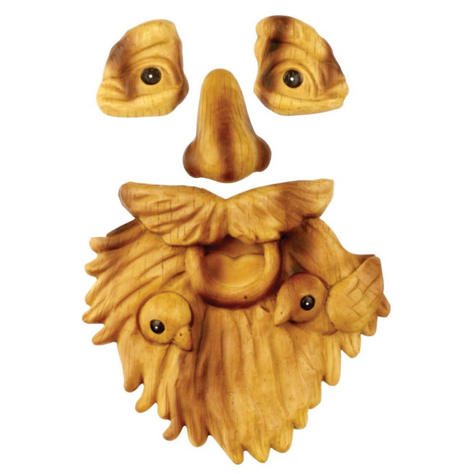 Tree Face - Old Man with Birds