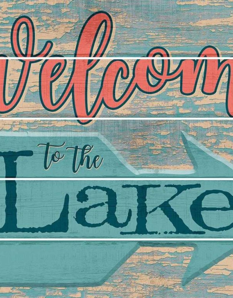 Welcome To The Lake 18 X 24 Pallet Art Sign The Bear Den Gallery