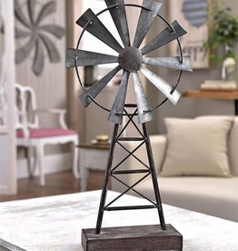 Table Decor - Metal Windmill