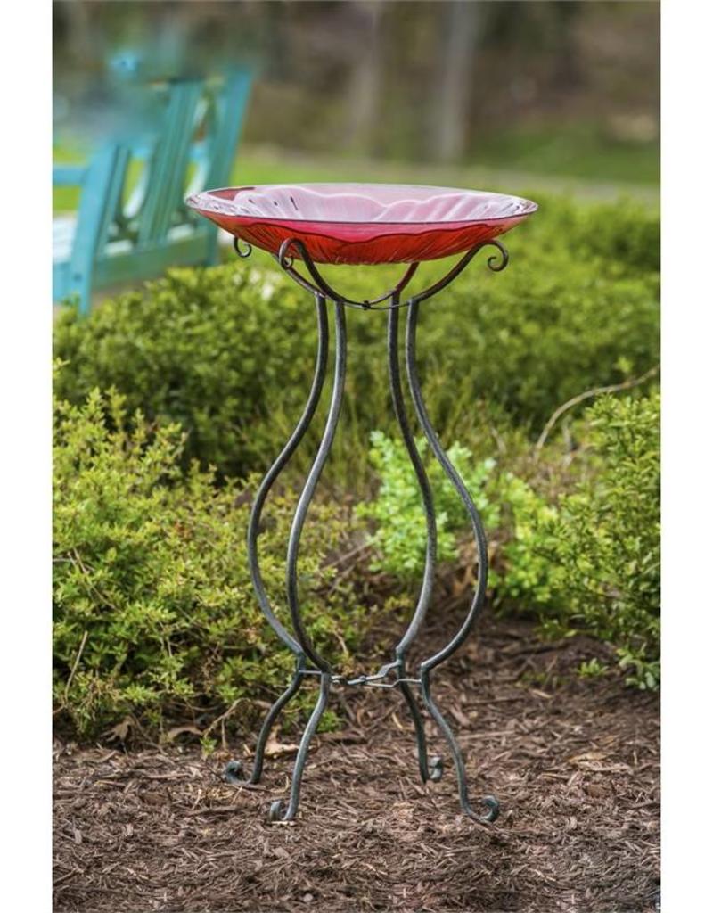 Bird Bath Stand Scroll Style