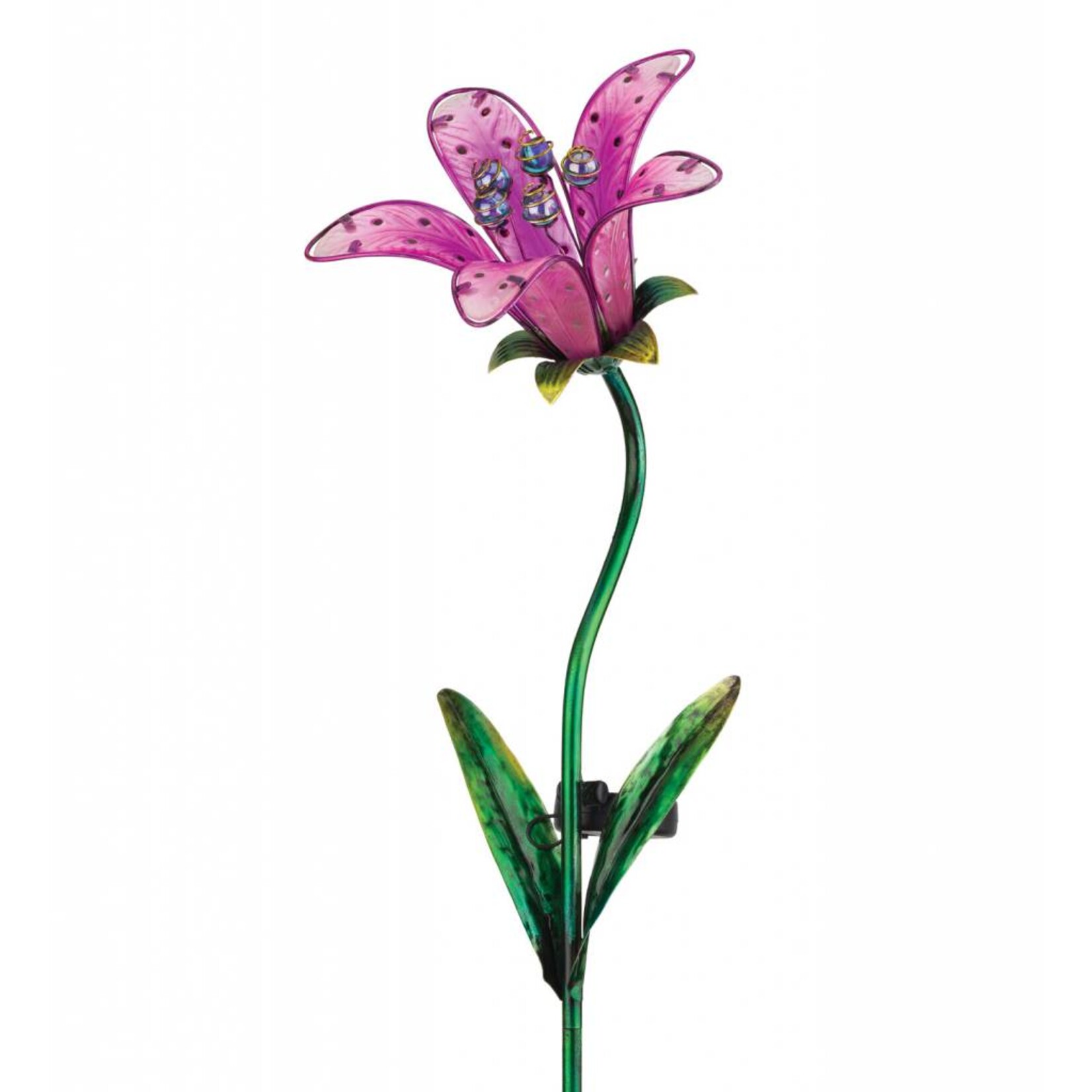 Solar Tiger Lily Stake - Pink