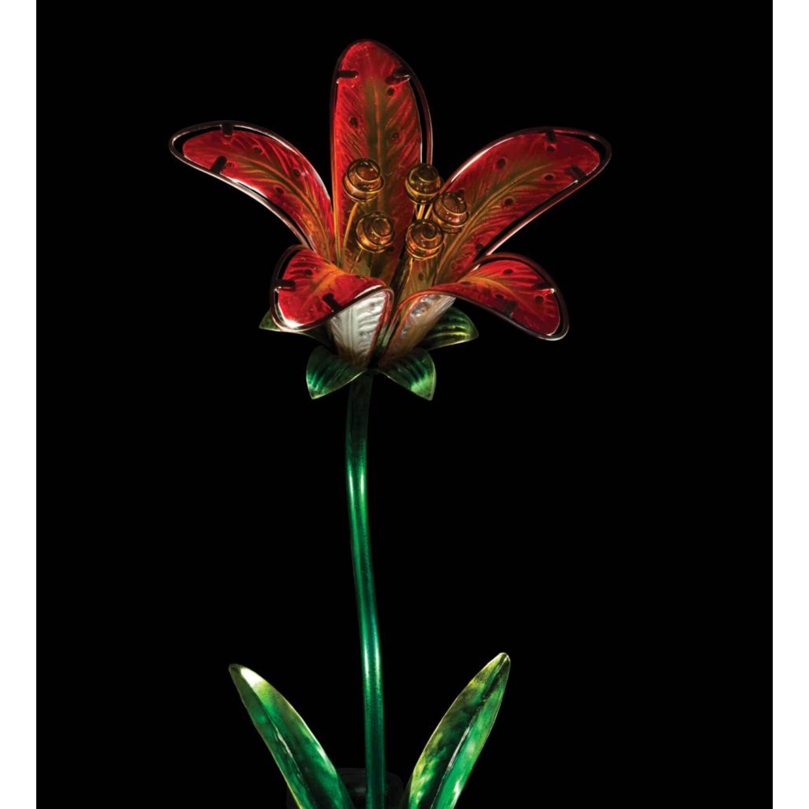 Solar Tiger Lily Stake - Red