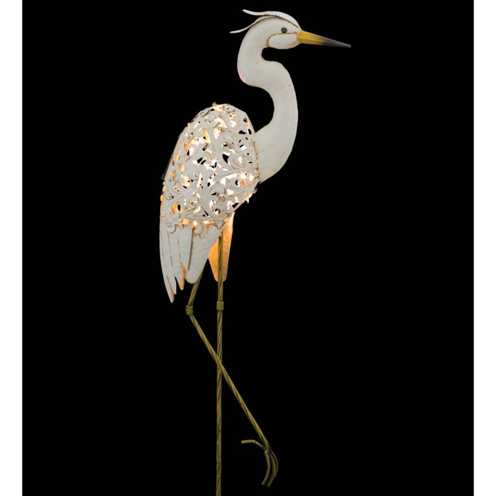 Solar Bird Stake - Egret