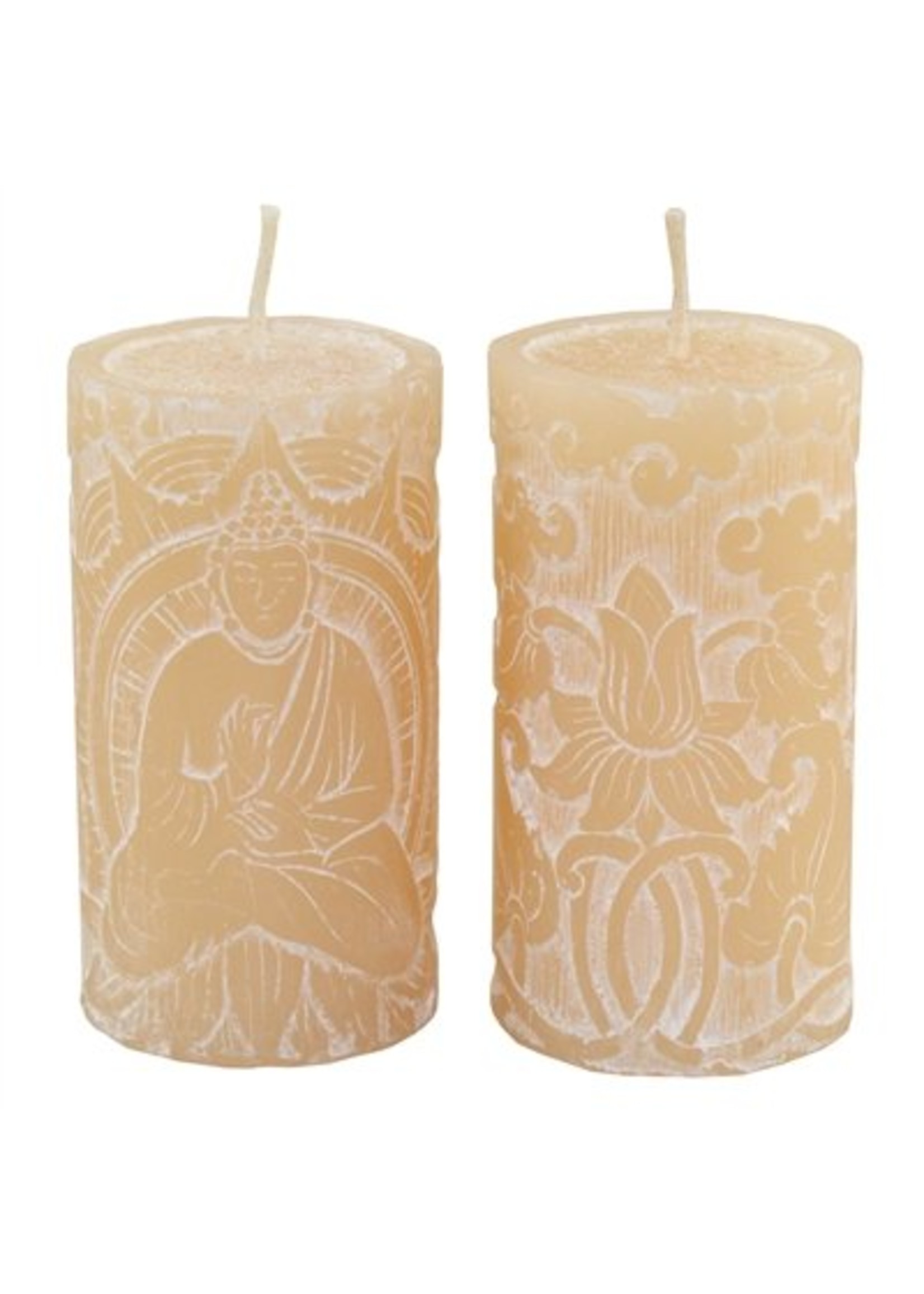 White Buddha Votive Candle