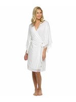 White Jersey Laced Robe