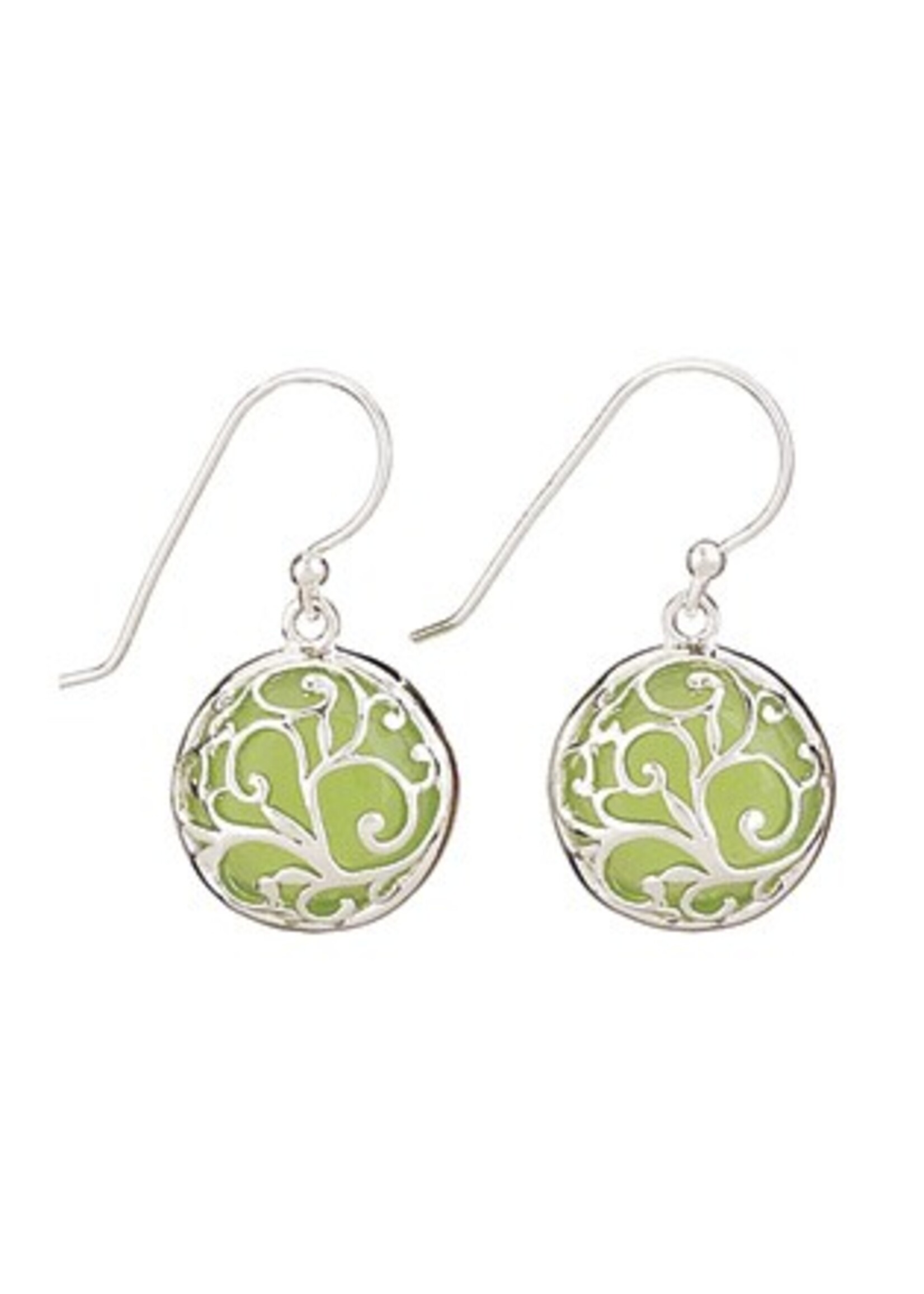 Aventurine Overlay Earrings