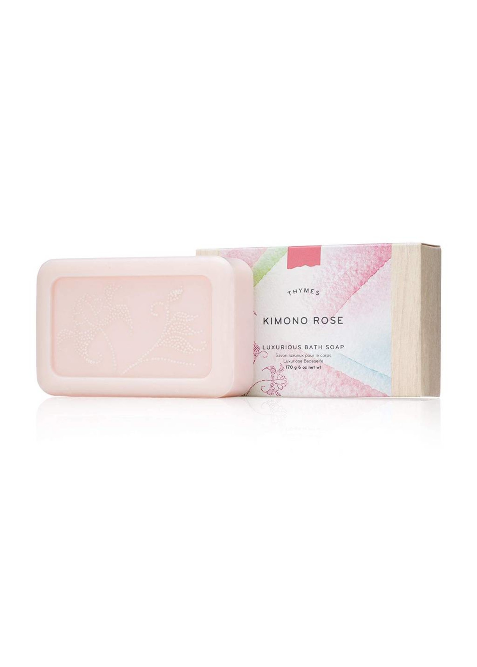 Thymes Kimono Rose Bath Bar Soap