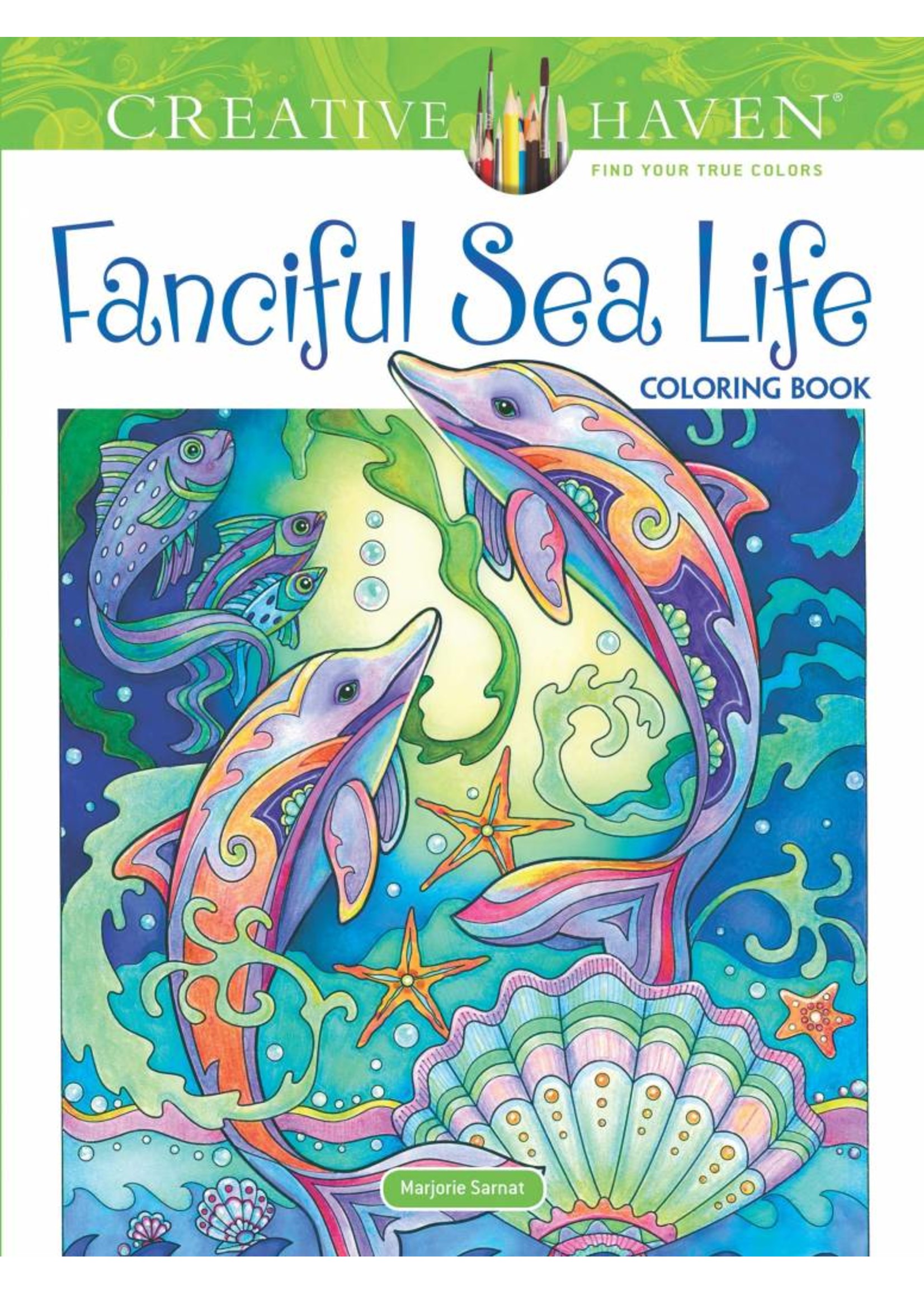 Fanciful Sea Life Adult Coloring Book