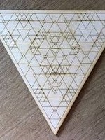 Crystal Grid Wood 6" Triangle