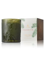 Frasier Fir Candle Molded GREEN Glass Poured
