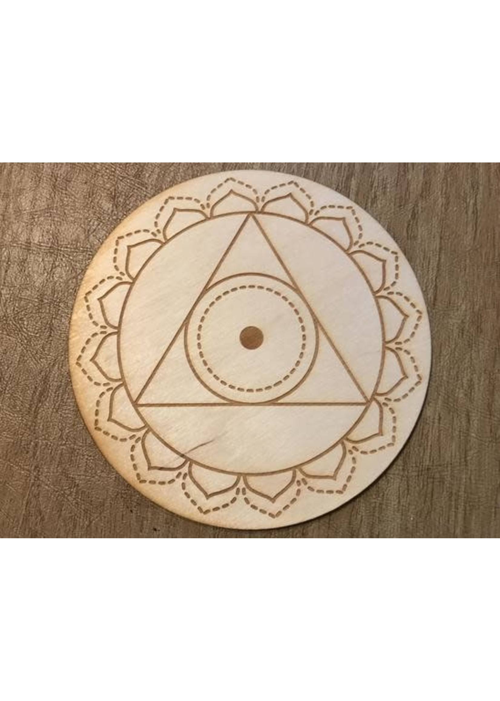 Crystal Grid Wood 4"