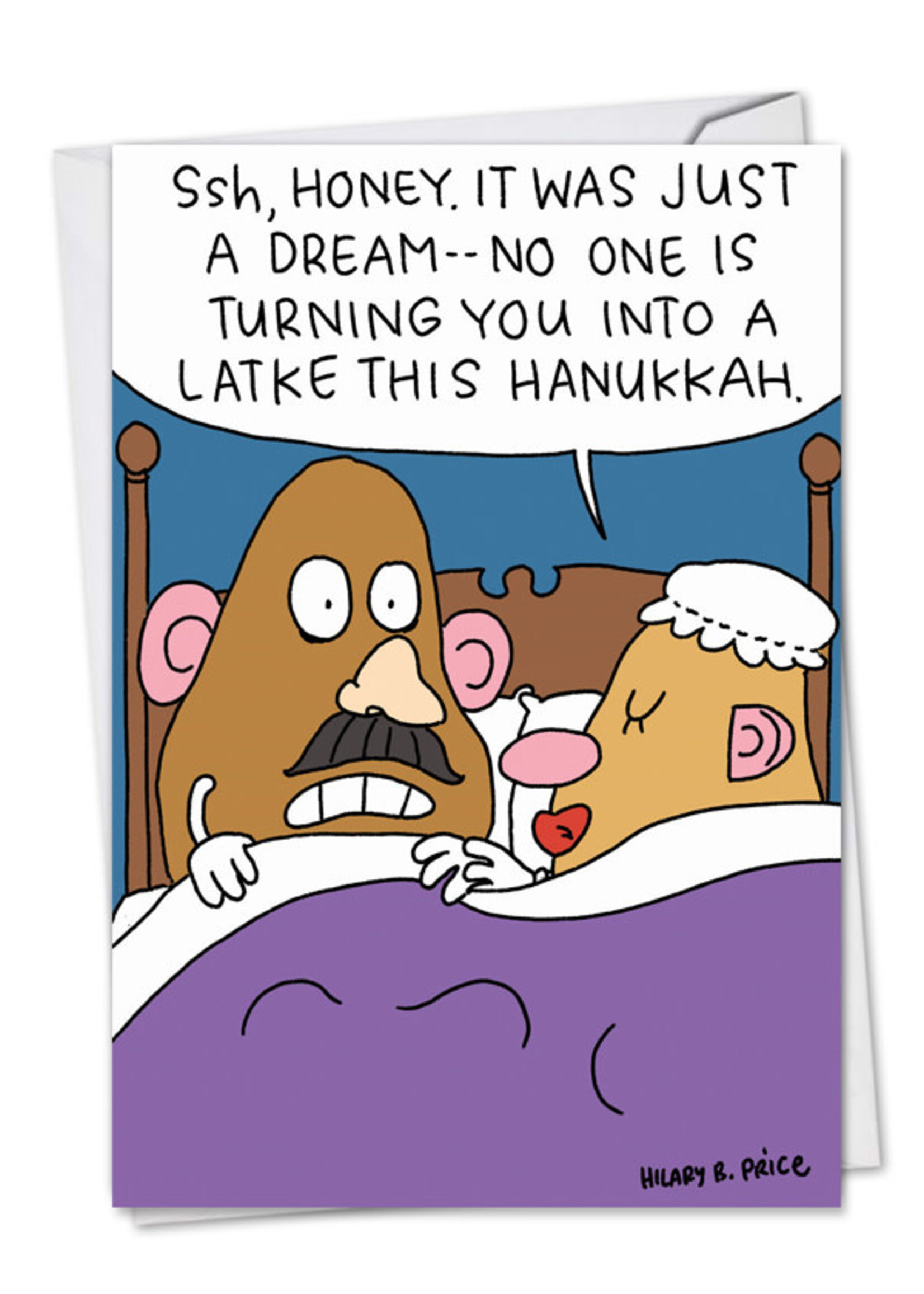 CARD HANUKKAH Ssh, Honey. It Was Just A Dream