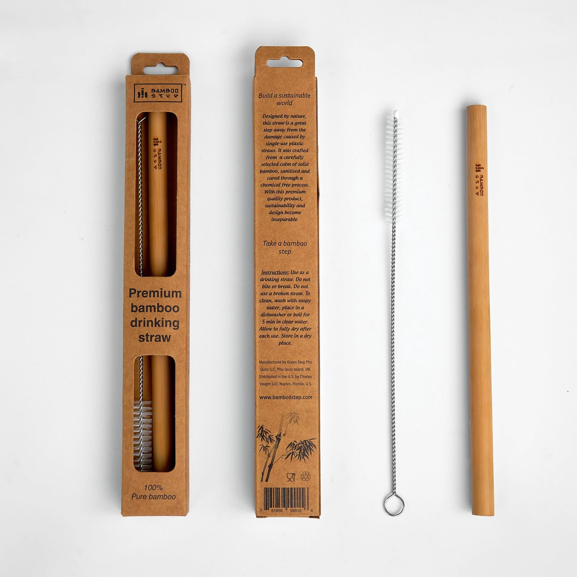 Premium Bamboo Straw w/ Cleaning Brush Elysian Fields