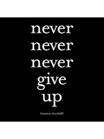 Quotable Magnet Never Never Never Give Up