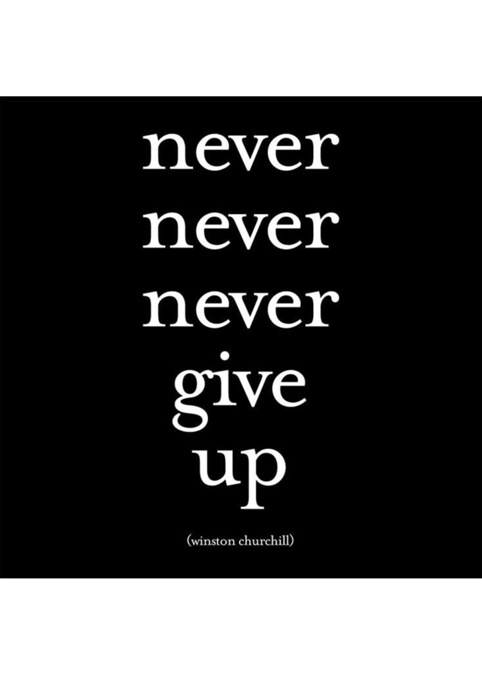 Quotable Magnet Never Never Never Give Up