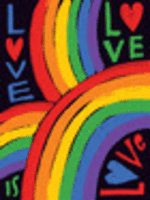 Card LOVE Rainbows