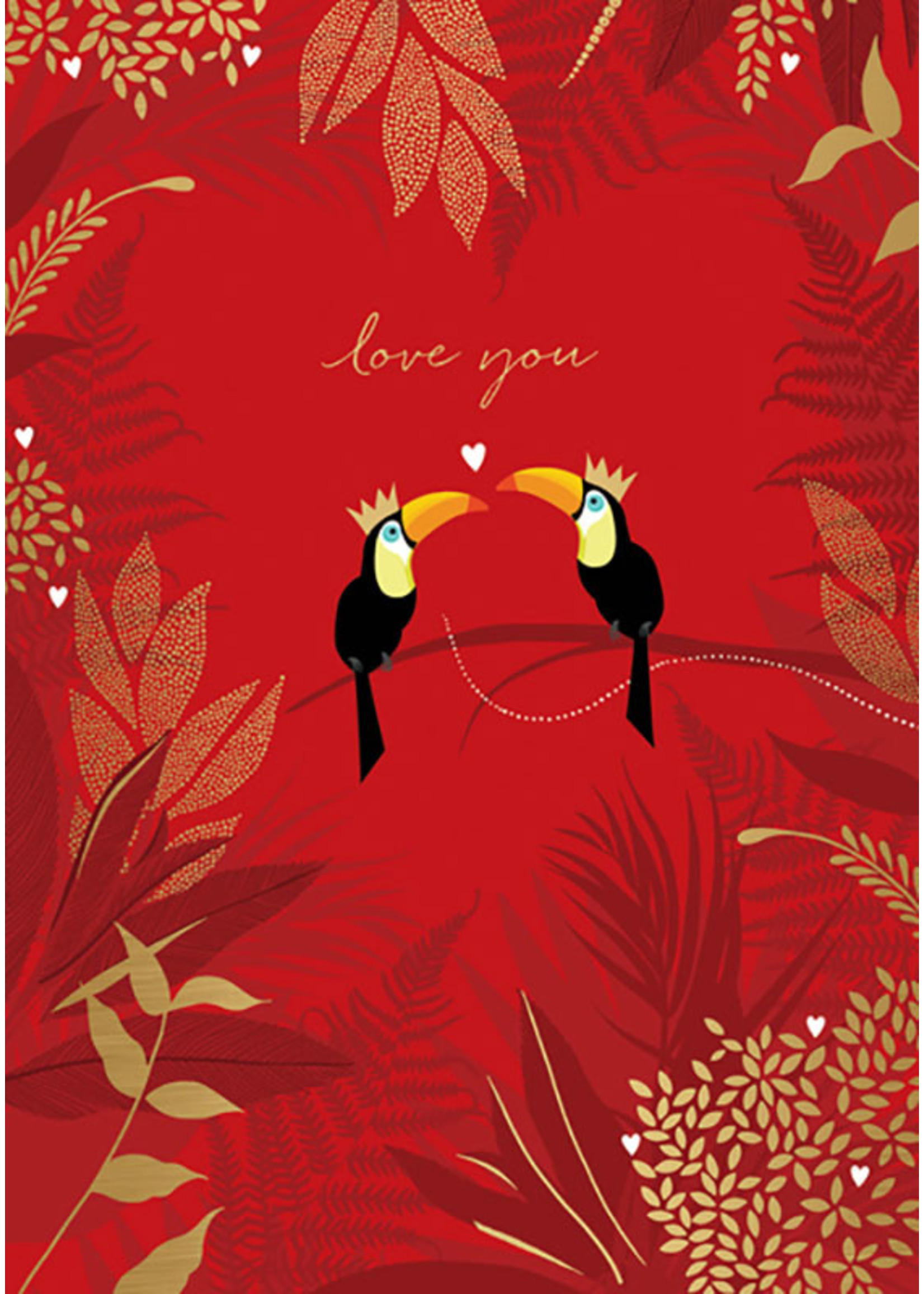 Card LOVE Toucans