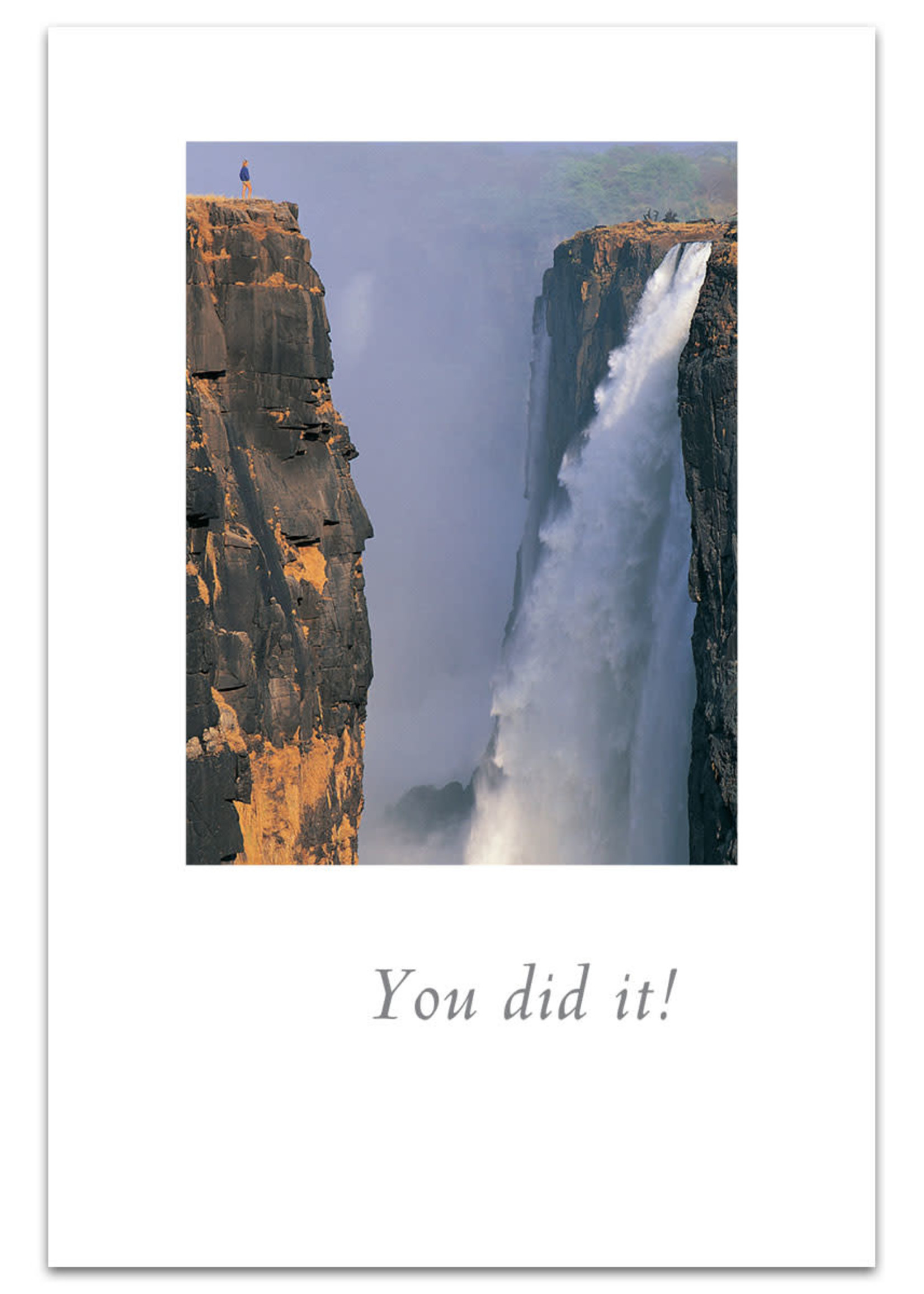 Card Congrat Huge Waterfall You Did It!