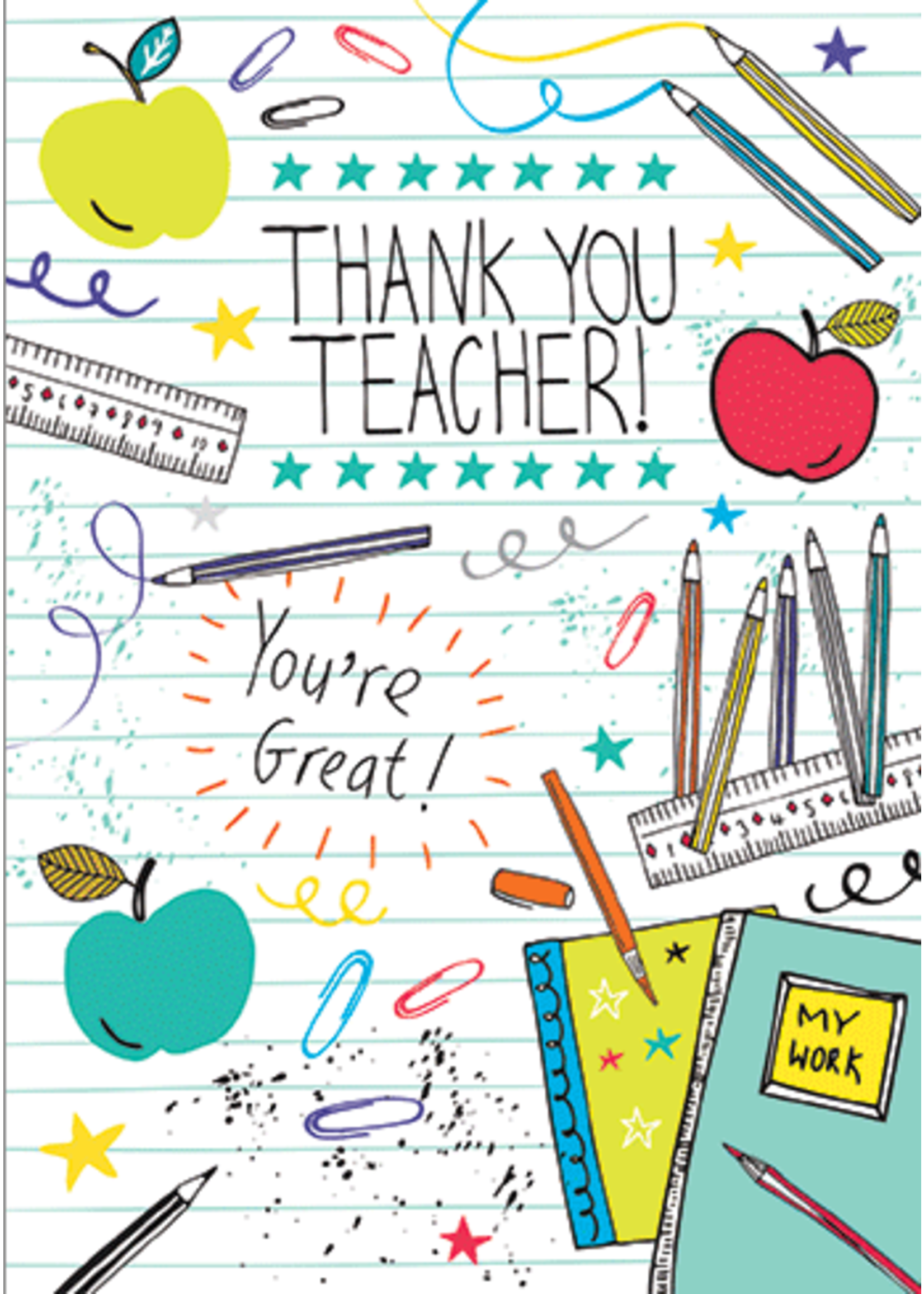 Card For Teacher School Supplies