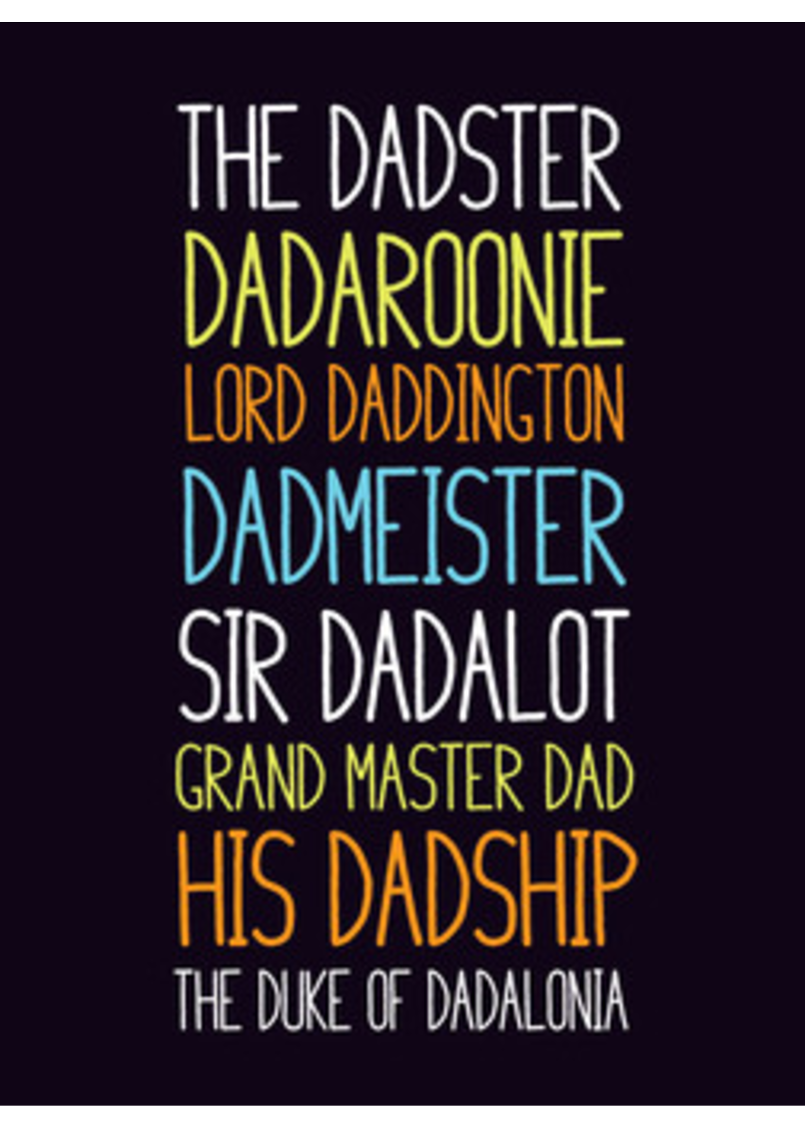 Card FDAY Dadster Dadaroonie