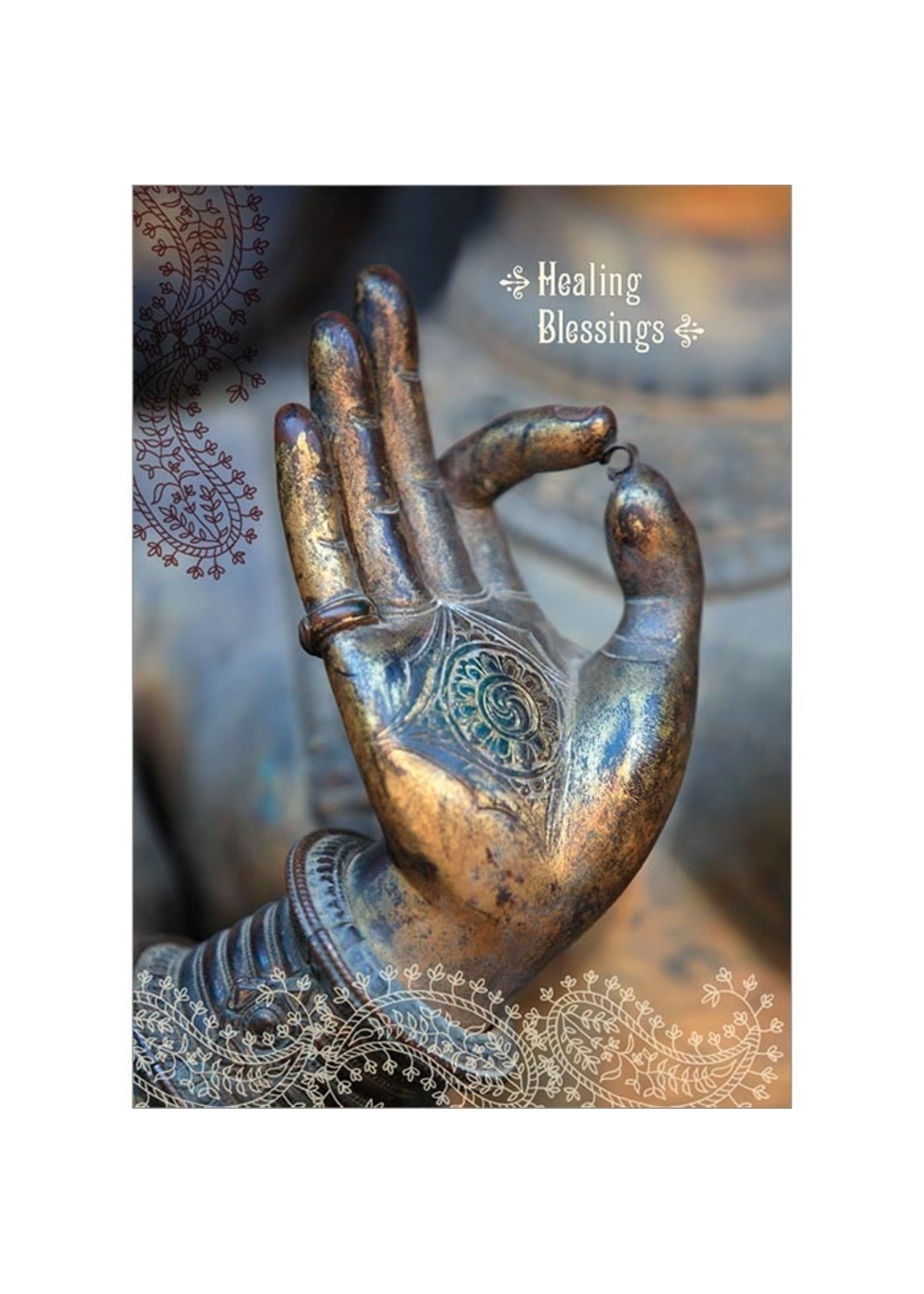 Card GW Buddha Hand Healing Blessings