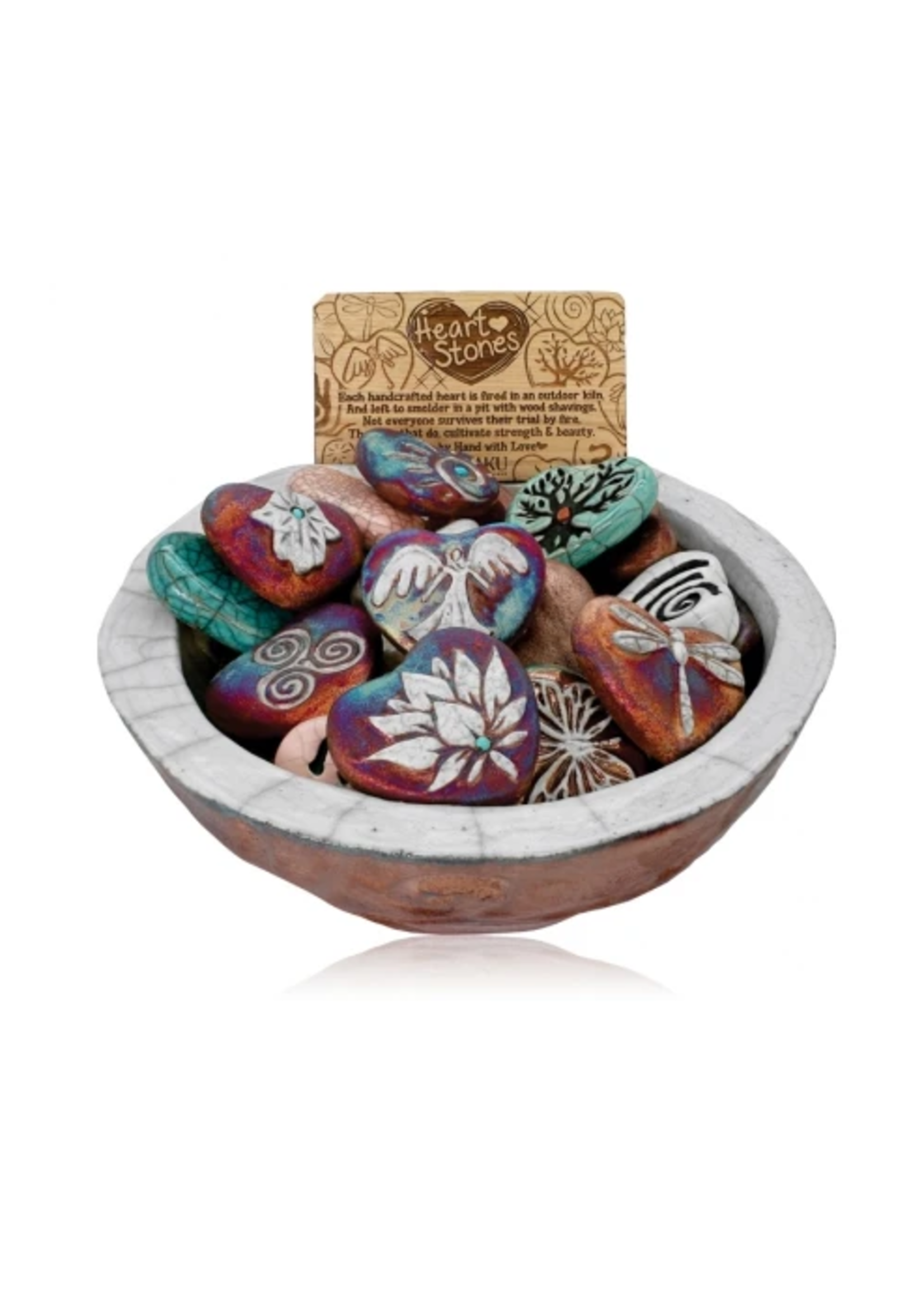 Raku Mini Heart Assorted