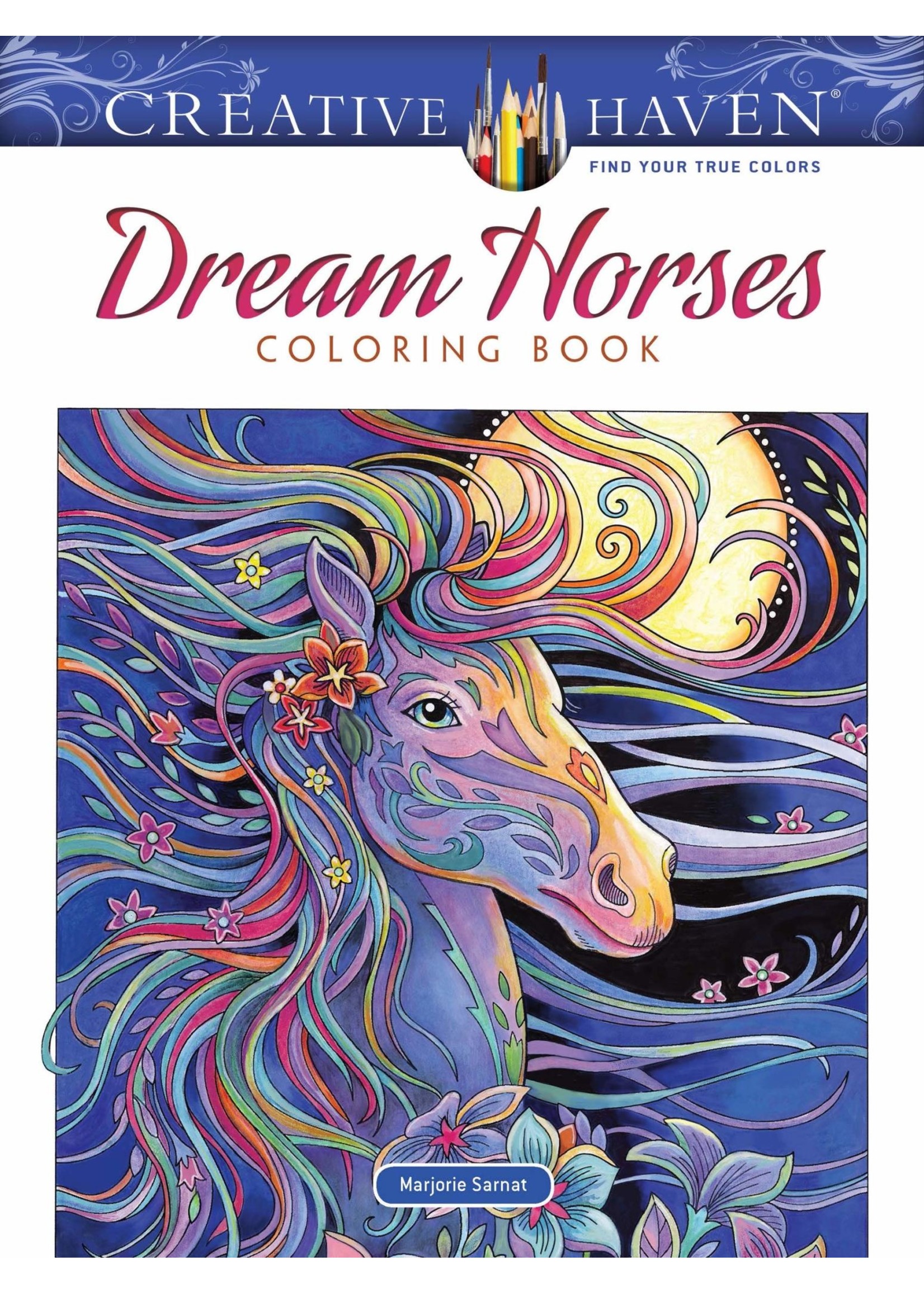 Creative Haven Dream Horses Coloring Book