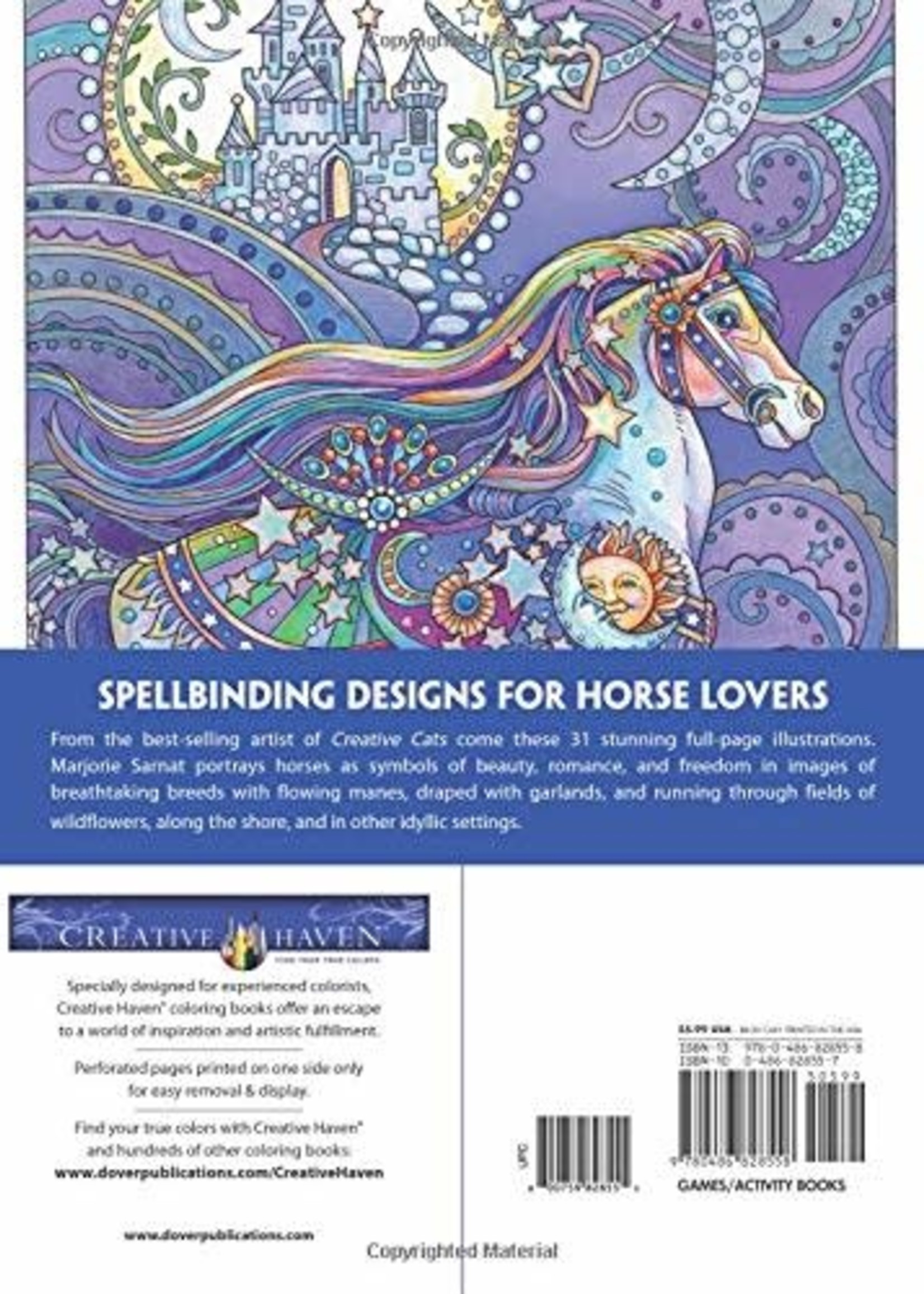 Download Creative Haven Dream Horses Coloring Book Elysian Fields