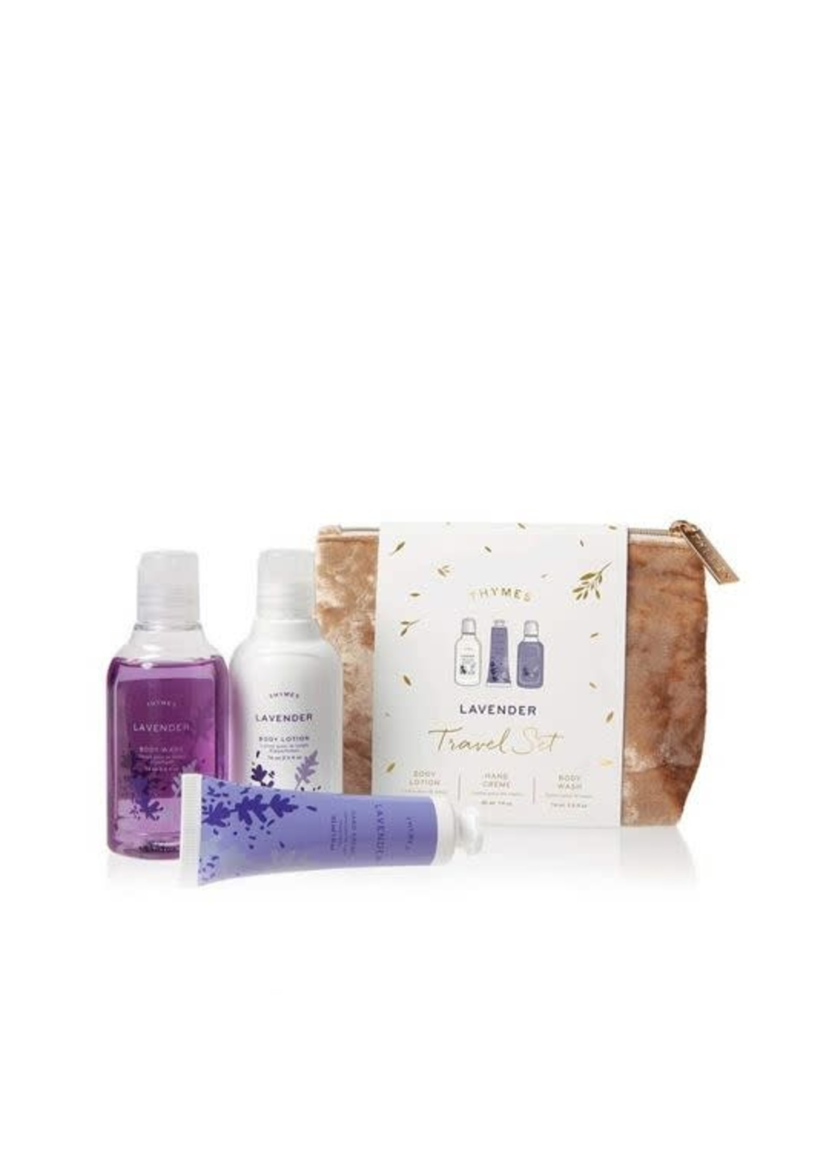 Lavender Travel Set w/Beauty Bag