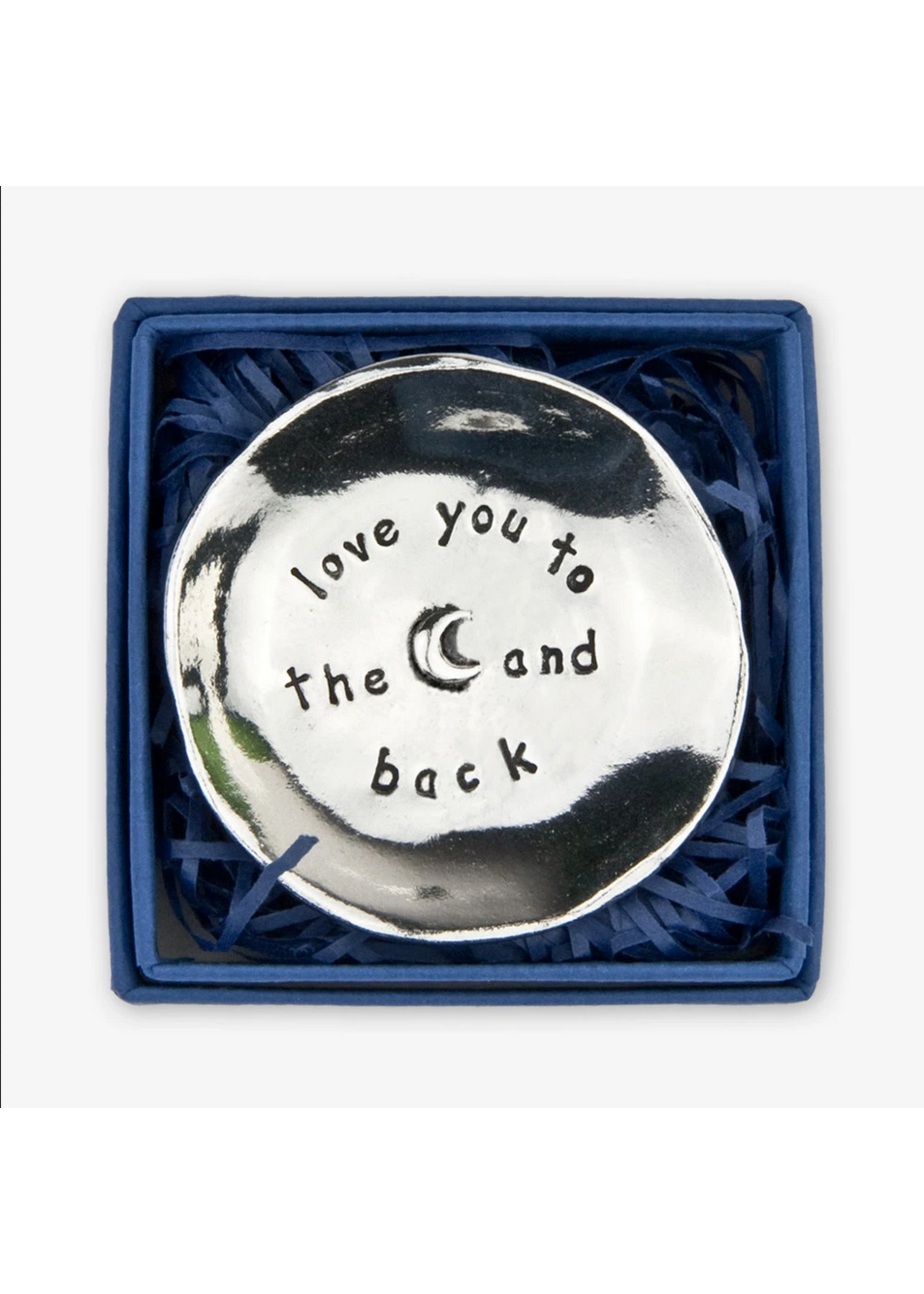 Pewter Charm Bowl Love You to the Moon