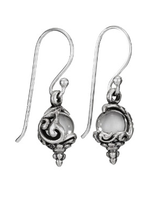 Earring CRADLED CRYSTAL BEAD